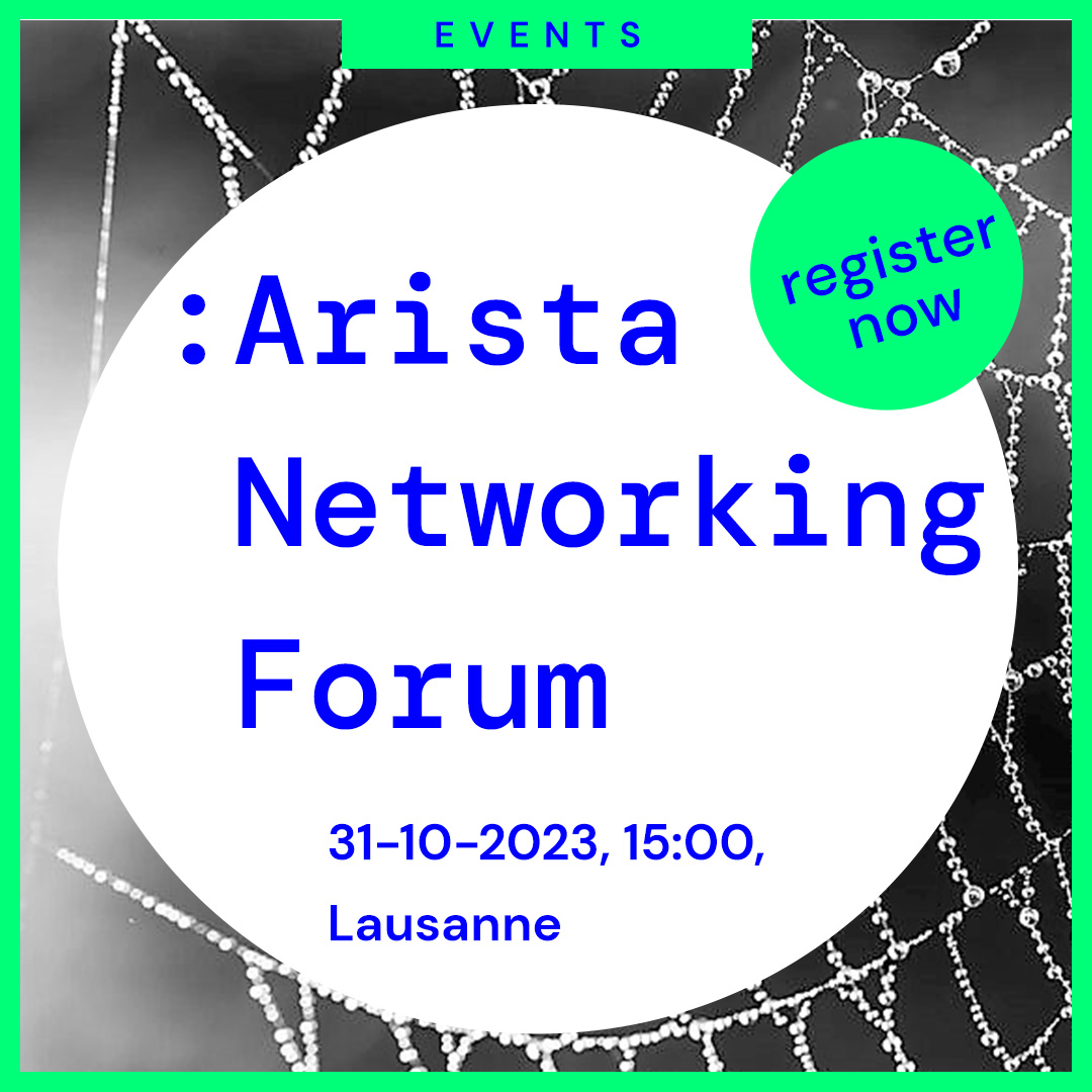 Arista Networking Forum Lausanne